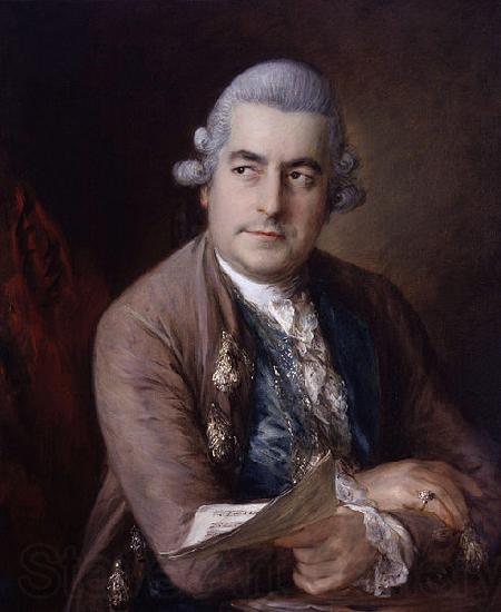 Thomas Gainsborough Portrait of Johann Christian Bach France oil painting art